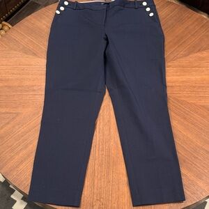 The Limited Dark Blue Signature Stretch Trousers